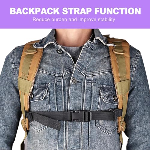 Adjustable Heavy Duty Backpack Chest Strap with Quick Release Buckle