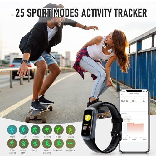 Waterproof Fitness Tracker with Heart Rate & Sleep Monitor