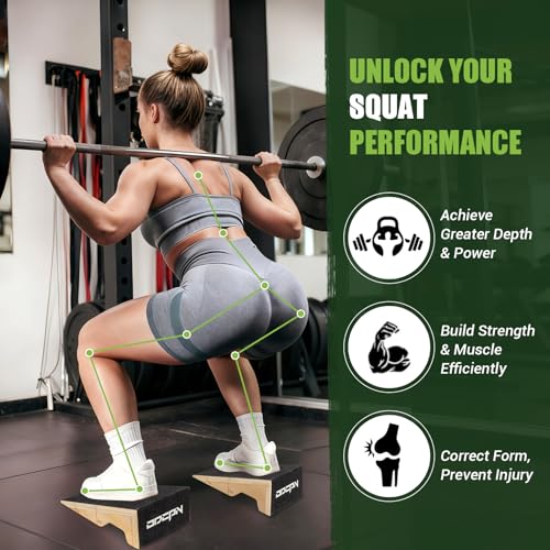 Heavy-Duty Squat Wedge Block for Heel Elevation - 2-Pack