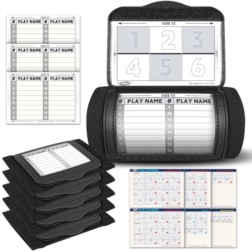 Youth Football Wristbands with Playbook Stickers & Cards - Waterproof Tactical Gear