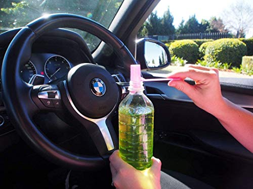 No Spill Water Bottle Scoop for Supplements - BPA Free Black