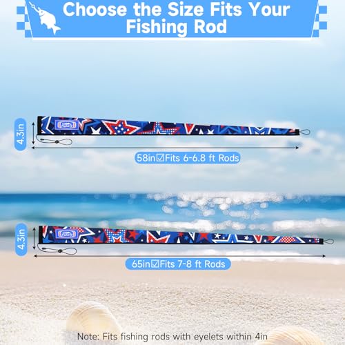 Neoprene Fishing Rod Sleeve - Greenery, 58 inches, 6 Patterns