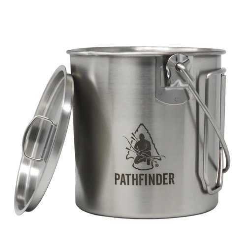 The Pathfinder School Stainless Steel Bush Pot and Lid Set (32 ounce)