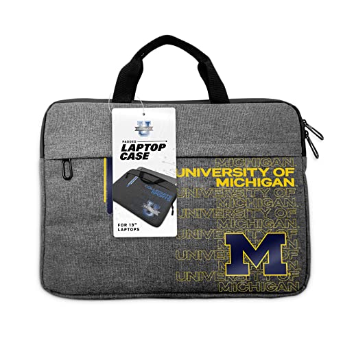 Laptop Sleeve 13 Inch - NCAA Michigan Wolverines - Charcoal Grey