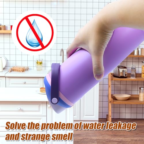 2pcs Silicone Water Bottle Stopper Replacement for 30oz 40oz Tumblers - Gray