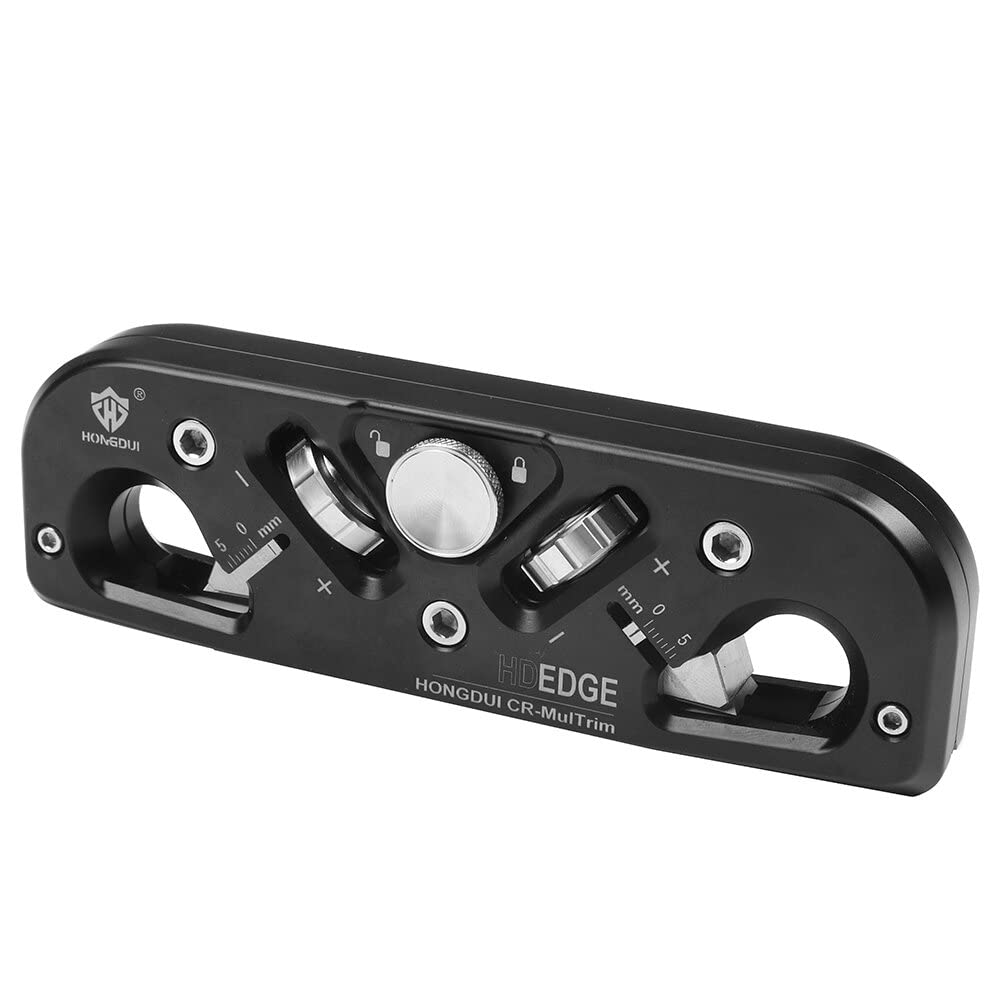 HONGDUI DJ11S Chamfer Plane Edge Plane Corner Plane Quick Edge Trimmer Chamfering Tool with 12 Cutter Heads for Woodworking