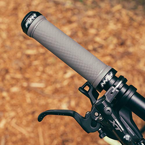 Funn Combat MTB Bike Grips with Double Lock On Clamp - White