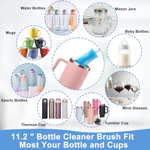 Water Bottle Cleaner Brush Set - 5 Piece Kit for Owala & More
