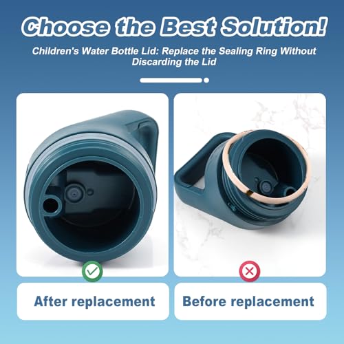 Water Bottle Gasket Replacement - 6 Silicone Seal Rings