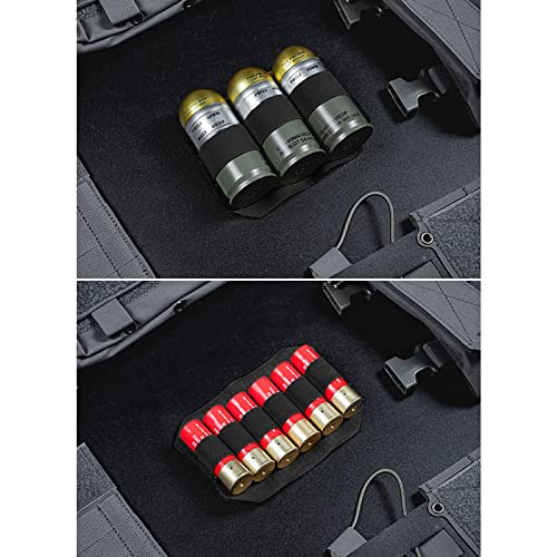 WYNEX Black Tactical Bag Insert with Elastic Loops - Hook & Loop Organizer