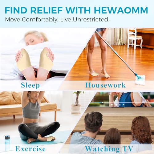Medium Bunion Corrector for Women Men - Toe Straightener with Gel Pads - Soft Breathable Support
