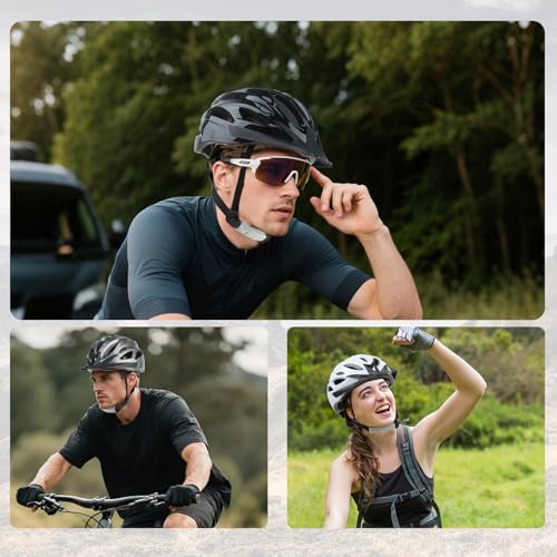 Lightweight Adjustable Cycling Helmet for Adults - White