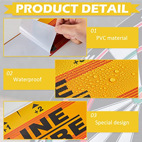 Dart Board Throw Line Floor Sticker Set - 2 PVC Markers