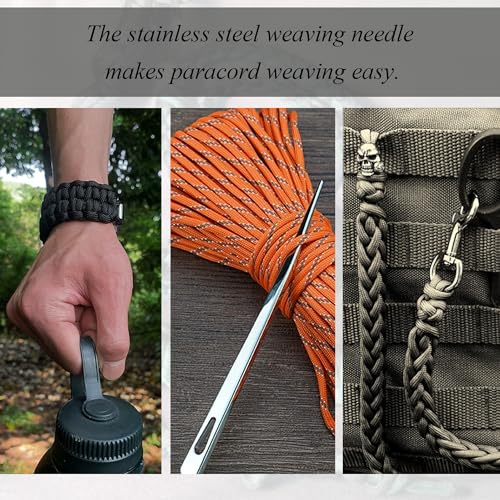 Stainless Steel Paracord Needle Tool - 7 Inch for Knitting & Crafting