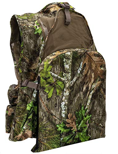 Camo Turkey Vest with Removable Seat & Game Bag - M/L