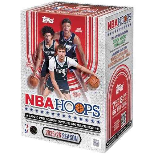 2025-26 Topps NBA Hoops Basketball Card Value Box - Sealed Collectible