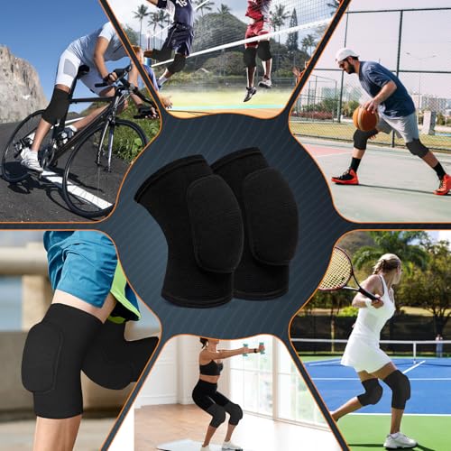 Volleyball Knee Pads - Soft Breathable Protection for Dance, Black Small