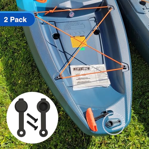 Kayak Drain Plugs - Silicone Plug Set with Screws - 2 Sets