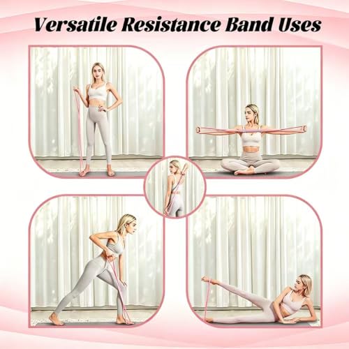 Silicone Figure 8 Resistance Band for Shoulder Back Stretching & Yoga