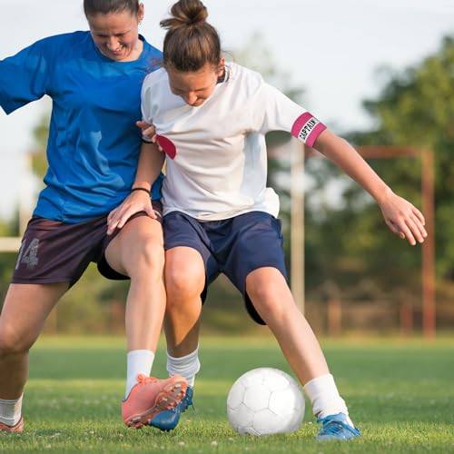 Adjustable Soccer Captain Armband - Pink Elastic Arm Band