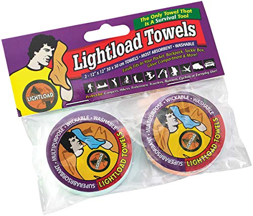 Quick Dry Microfiber Towels - 2 Pack, 12x12 Inches