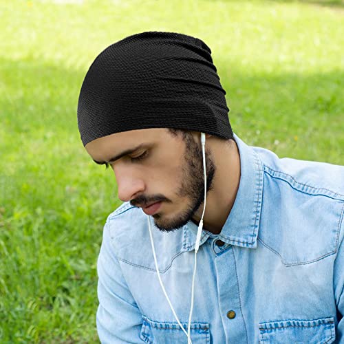 Cooling Breathable Skull Cap for Men & Women - Black