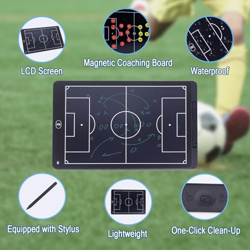 16 Inch Magnetic Soccer Coaching Board with LCD Screen