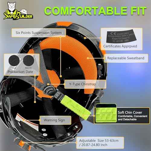 CR99 Forestry Safety Helmet Class C Hard Hats 3 In1 Chainsaw Arborist Helmet with Mesh Face Shield Ear Muffs Hearing Protection ANSI Z89.1