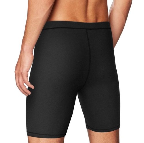 Men’s Compression Shorts Workout & Training | Performance Spandex Baselayer Athletic Gym, Running, Rowing Underwear 8" Tech Elite Black Large