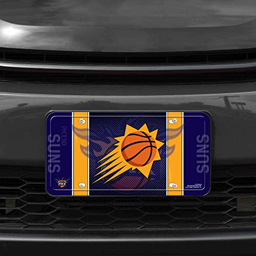 Rico Industries NBA Phoenix Suns Metal Auto License Plate 6x12 Inch - Officially Licensed Car Tag