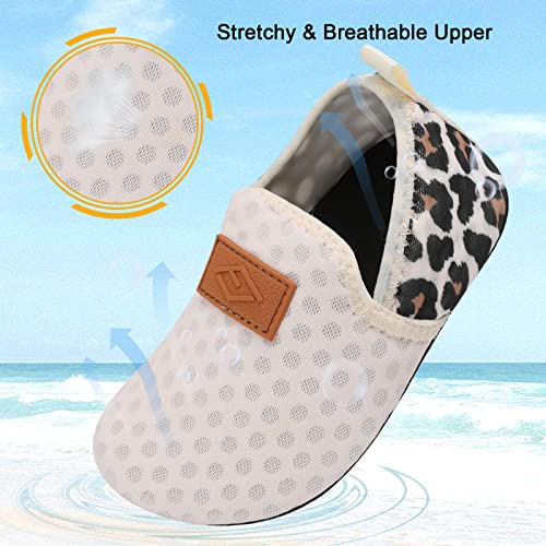 Toddler Water Shoes Quick Dry Swim Socks - A-Spleopard