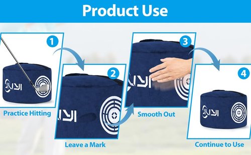 JIUYIBC Golf Impact Bag that Leaves a Trail of Hits, Smooth Out and Continue to Use, Golf Swing Trainer,Golf Gifts for Men, Durable Waterproof