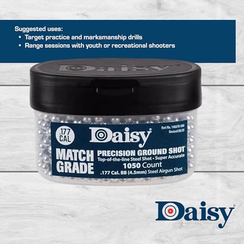 Daisy .177 Steel BBs - Match Grade Quality, One Size
