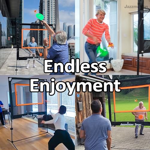 Jazzminton Sport Paddle Game with Net – Indoor & Outdoor Fun