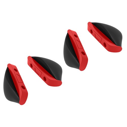 SAUCER Replacement Nose Pieces Pads for Oakley Drop Point OO9367 Sunglass - Red Hard Base Asian Fit
