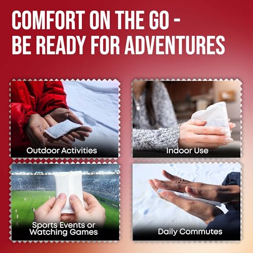 Hand Warmers - Long-Lasting Natural Heat Packs, 5 Pairs