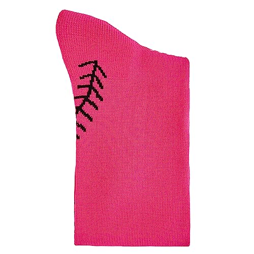 Knee High Athletic Socks for Women & Youth Girls - Hot Pink