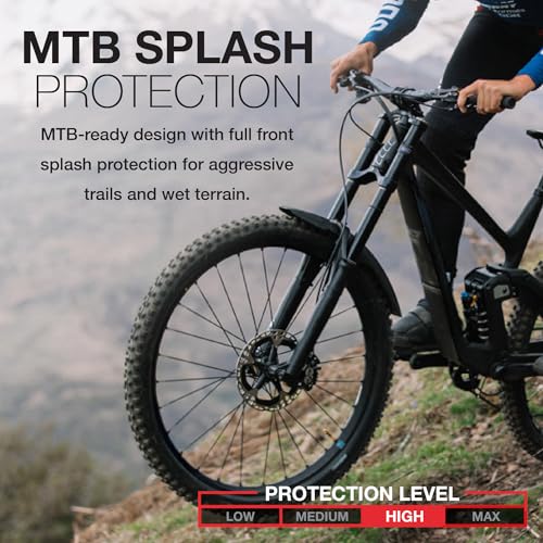 Zefal FM30 Front MTB Mudguard for 26-29 Inch Bikes, Lightweight & High Coverage
