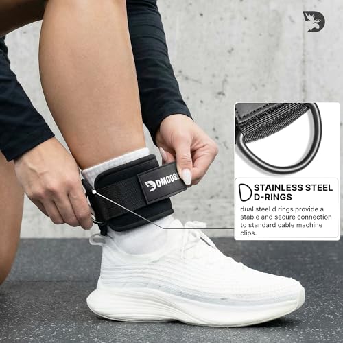 Ankle Strap for Cable Machine - Premium Padded Workout Cuffs