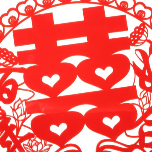 Chinese Traditional Wedding PVC Windows Stickers Peel and Paste Festival Decoration New House Layout Red Hi Words Paste Window