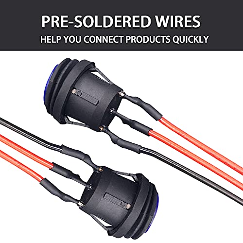 Waterproof Rocker Switch LED Light - 3PCS Multicolored