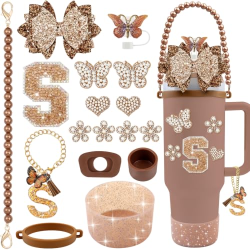 17-Piece Stanley Cup Accessories Set with Charms & Toppers