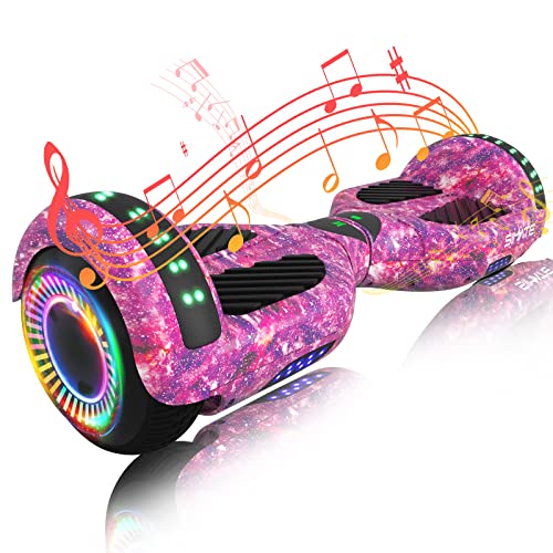 All-Terrain Hoverboard with Bluetooth & LED Lights - Galaxy Purple
