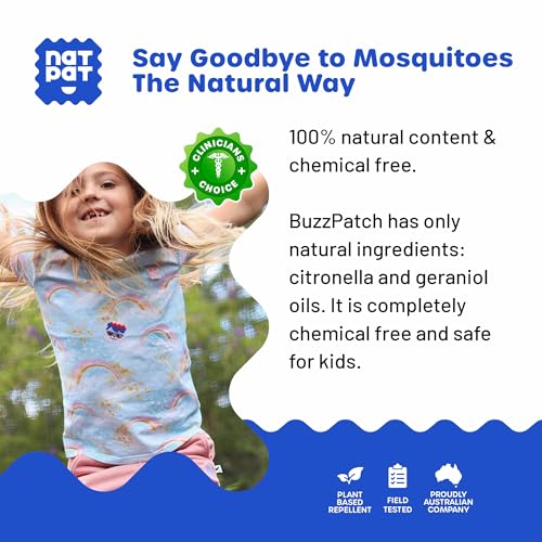Buzz Patch Mosquito Patches for Kids - 48 Pack, Plant-Based