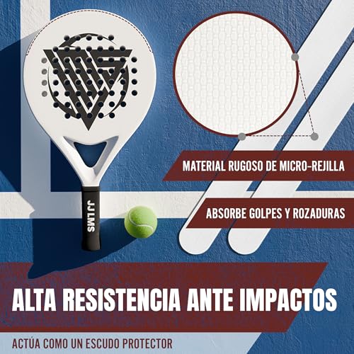 Padel Racket Frame Protector - Rough Transparent Finish with Bonus Sticker