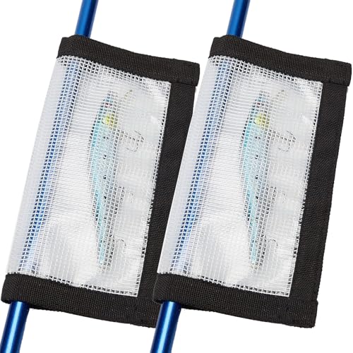 Fishing Lure Wraps - Durable Clear PVC Lure Protector, 2 Pack Large 7.8"x 4.3"