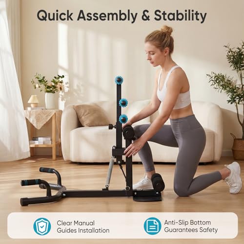 Adjustable Deep Squat Machine for Home Gym - 300 lbs Capacity