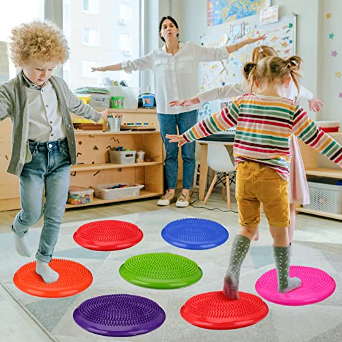 Wiggle Seat Inflated Wobble Cushion - 13 Inch Sensory Pad - Curated Color