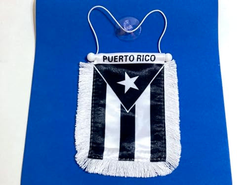 Puerto Rico Flag Rearview Mirror Accessories - Vibrant Car Decor