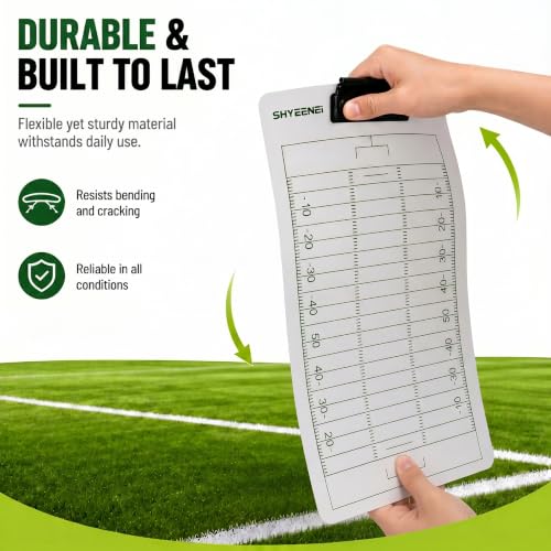 Football Coaching Clipboard - Double-Sided Dry Erase Board
